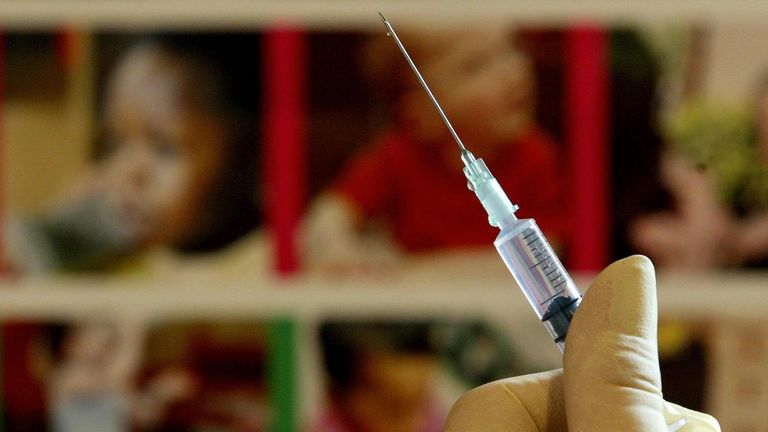 EMBARGOED TO 0001 MONDAY JANUARY 22 File photo dated 10/08/24 of a nurse handling a syringe at a medical centre in Ashford, Kent. Millions of parents in England are being urged to book their children in for missed measles, mumps, and rubella (MMR) jabs, amid a "very real risk" of measles outbreaks across the country. Officials said the decline in the uptake of routine childhood vaccinations is a "serious concern". Issue date: Monday January 22, 2024.


