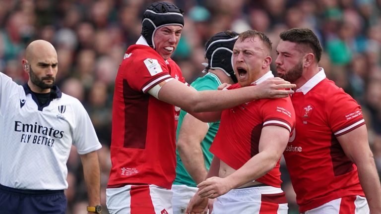 Wales hit back through a penalty try decision early in the second half 