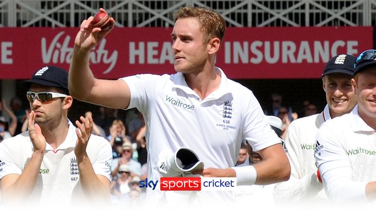 Stuart Broad takes 8-15 against Australia in the 2015 Ashes Test at Trent Bridge