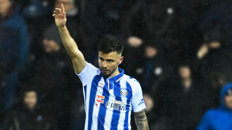 Daniel Armstrong fired Kilmarnock ahead from the penalty spot