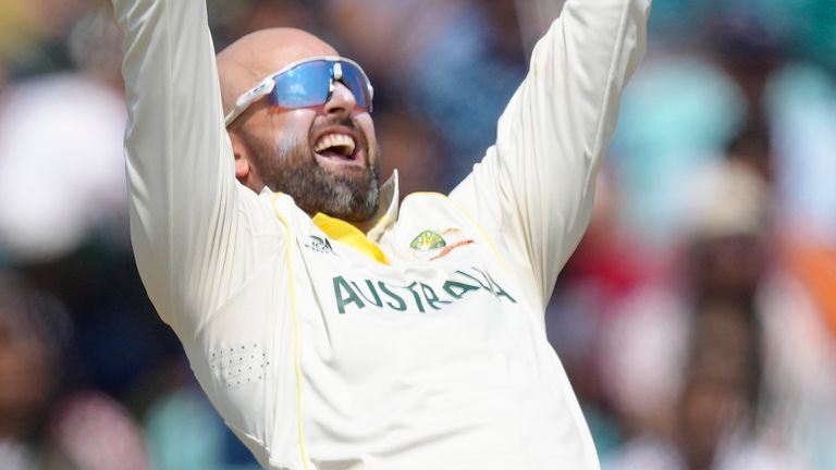 Australia's Nathan Lyon (Associated Press)